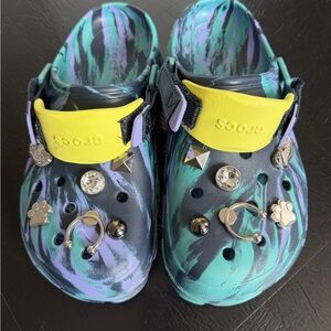 CROCS Adult Marble All-Terrain Clogs  with Charms